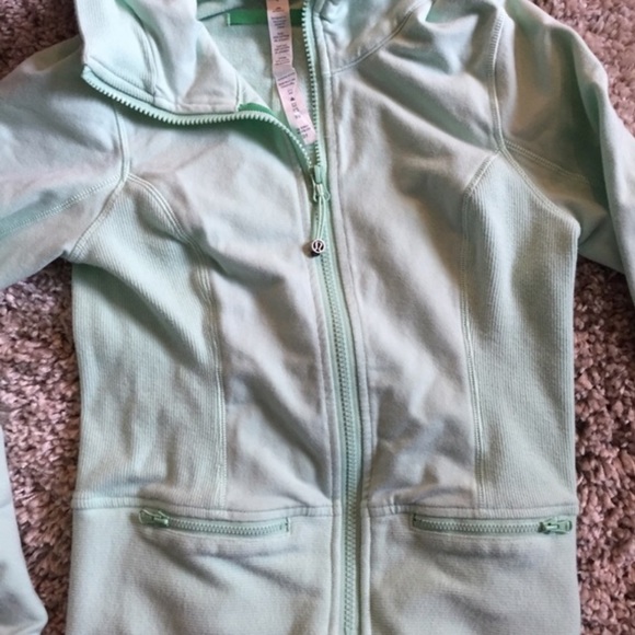 MINT LULULEMON ZIP UP HOODIE - Picture 2 of 3